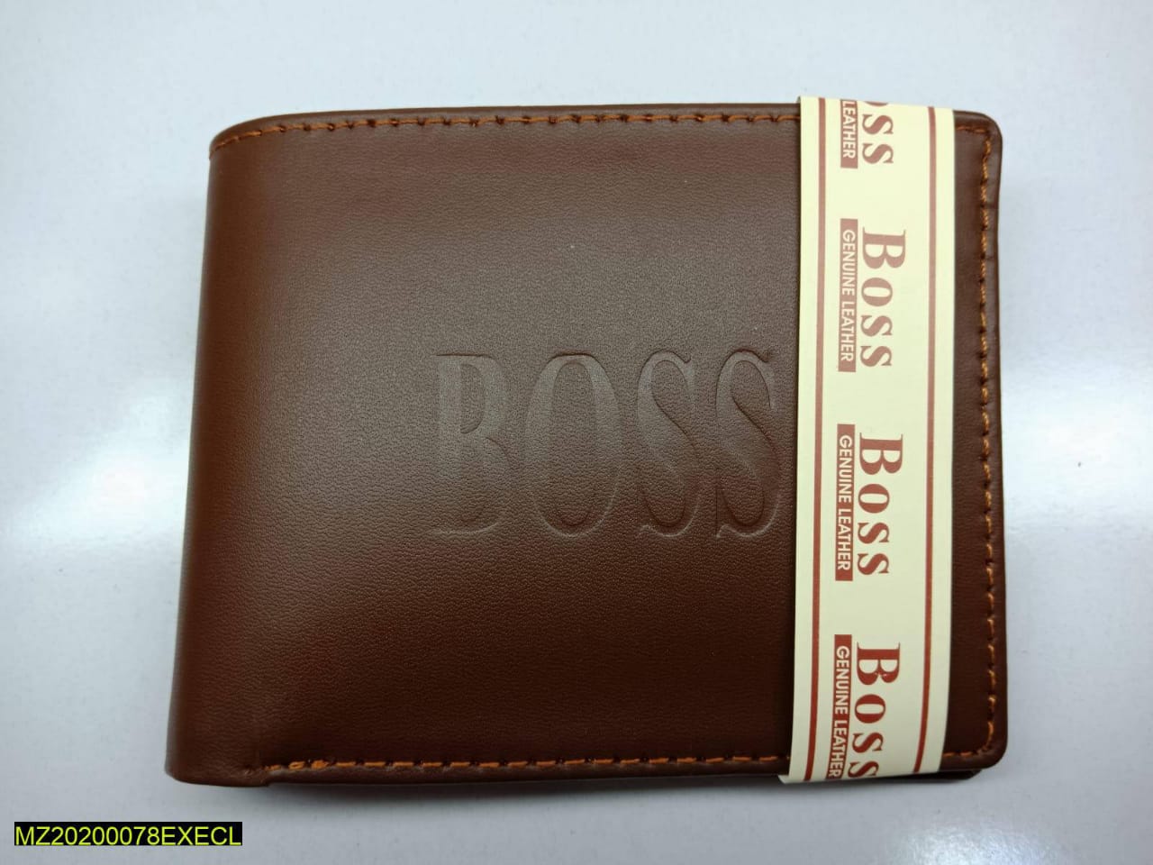 Men's Leather Plain Bifold Wallet