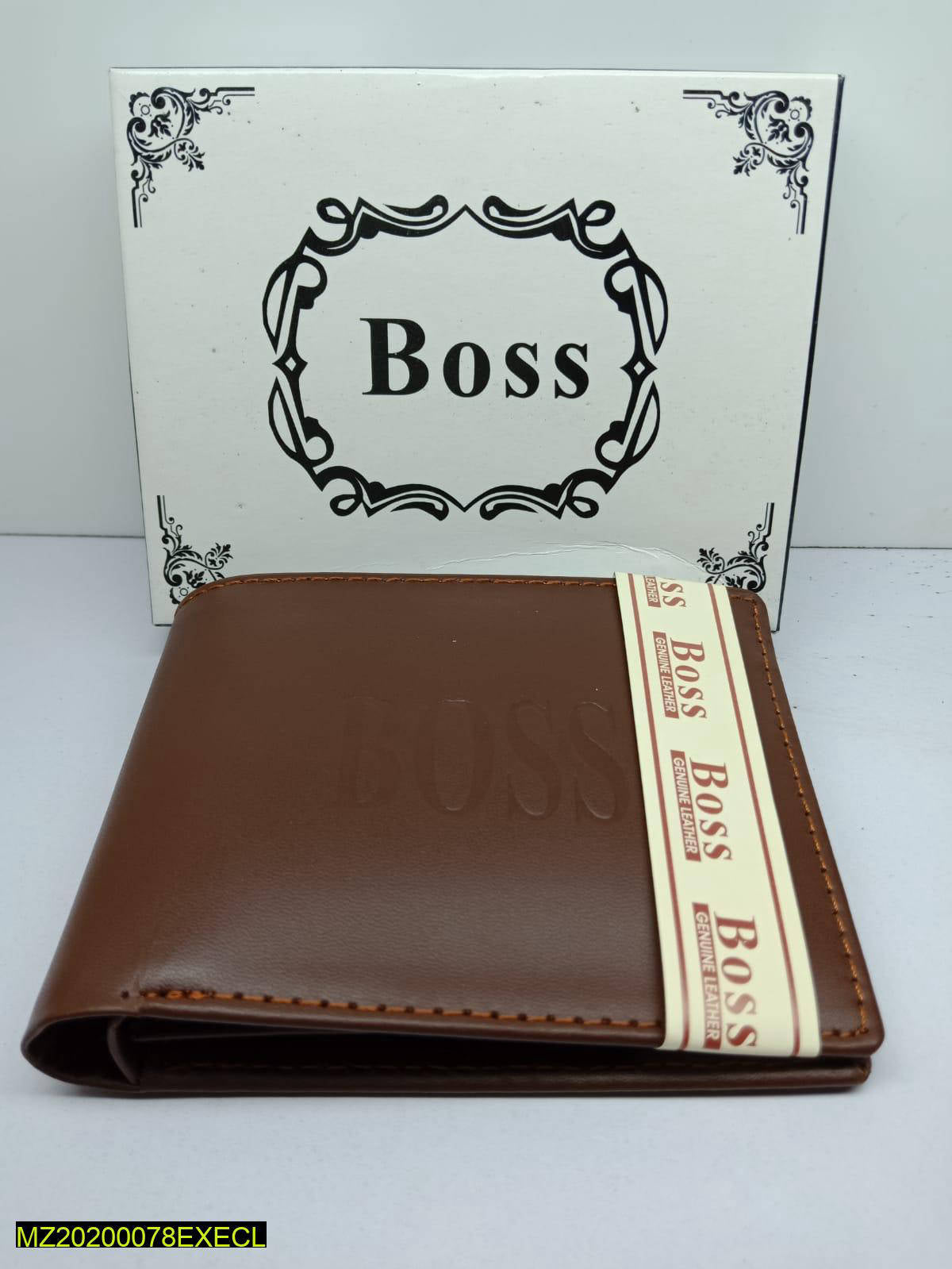 Men's Leather Plain Bifold Wallet