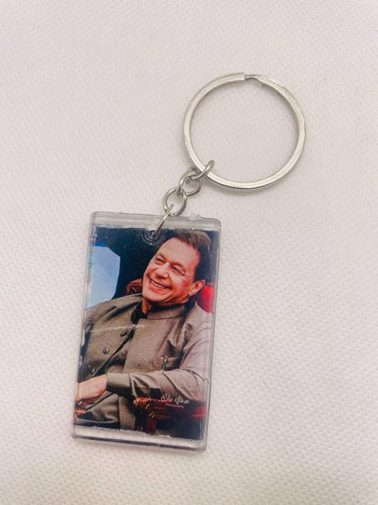 : Imran Khan Double Sided Photo Keychain